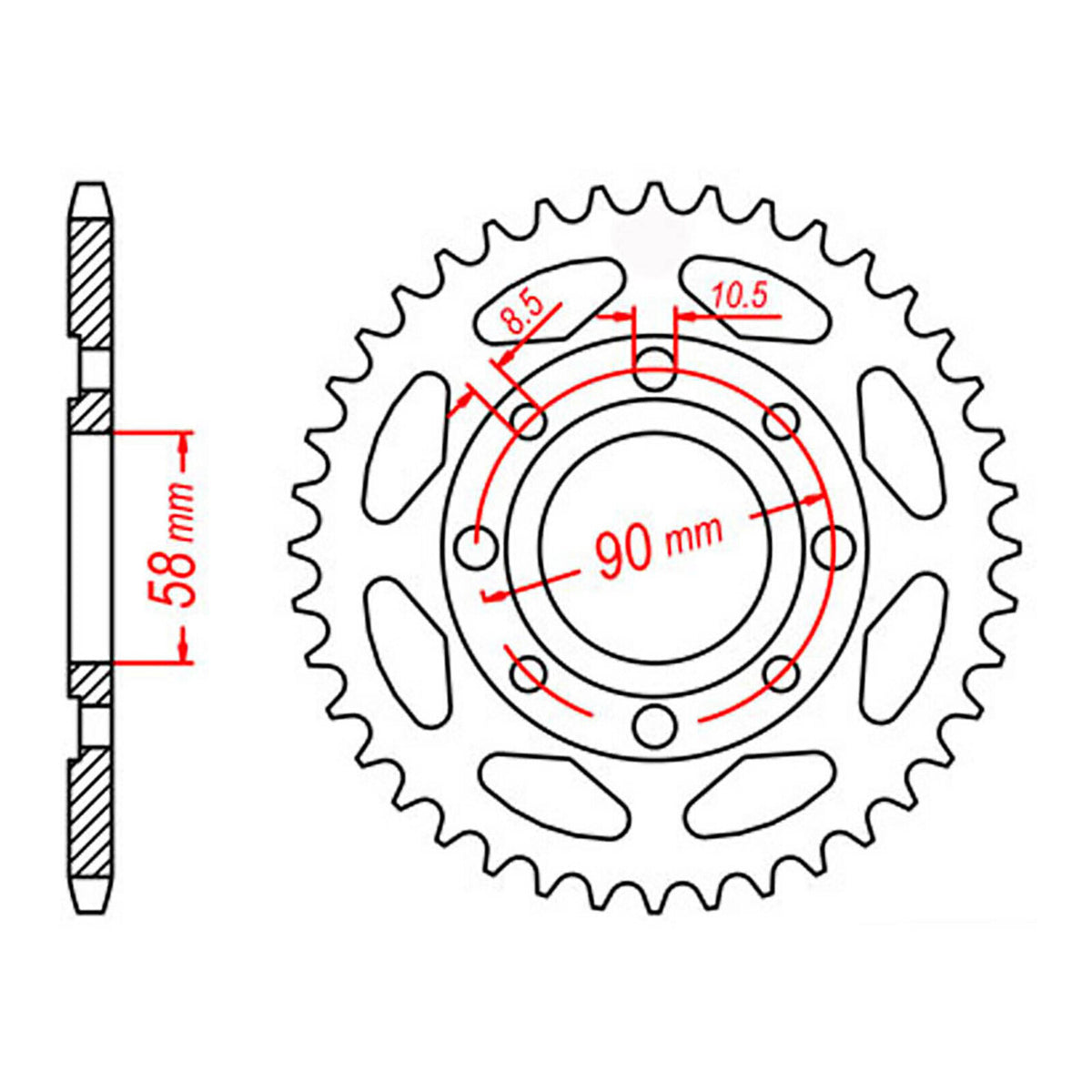 XAM Sprocket Kit Honda CT/XL125/185 (Ct200) 14/56