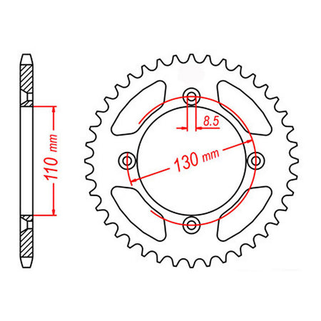 XAM Sprocket Kit Honda CR80 / 85 BW 15/55