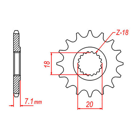 XAM Sprocket Kit Suzuki RM125 NSDCG2 12/51