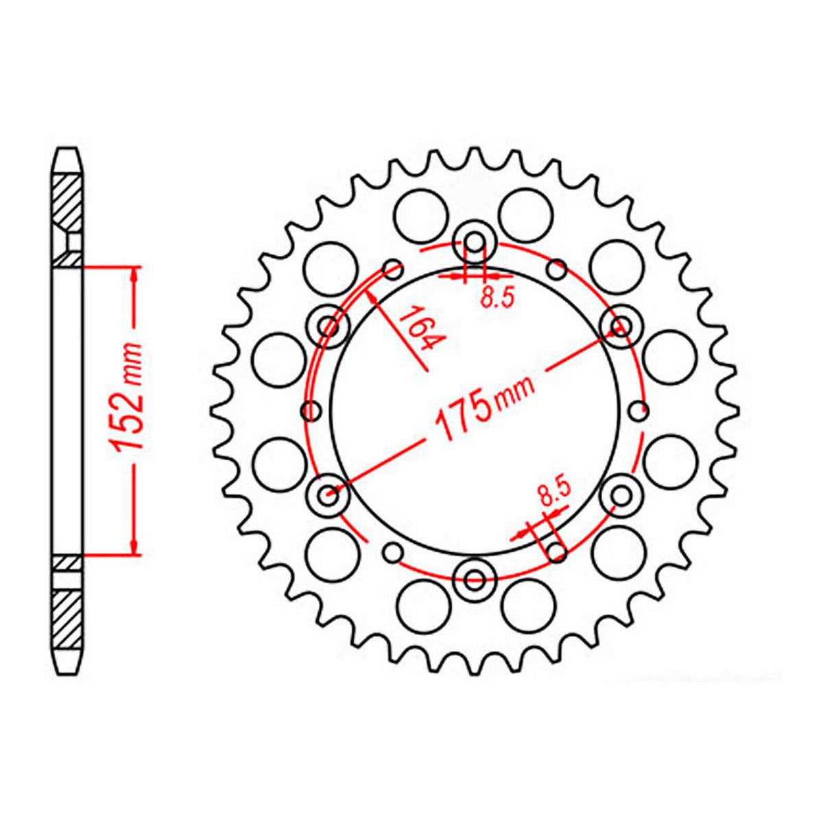 XAM Sprocket Kit Yamaha TT250 R '96-'98 & '03-'04 - 520AX 14/44
