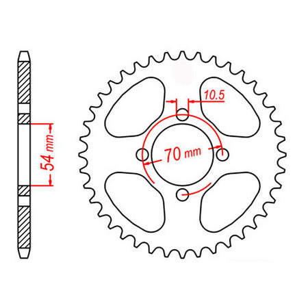 XAM Sprocket Kit Honda CBR125 '02-'11 O-Ring 15/42