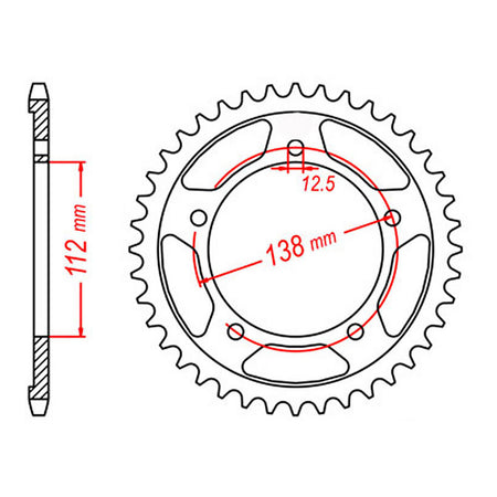 XAM Sprocket Kit Honda CBR600 '97/'98 X-Ring 15/43