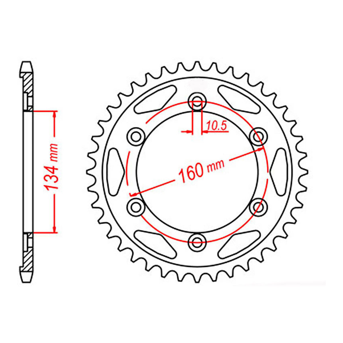 XAM Sprocket Kit Honda CBR1000RR '08-'15 X-Ring Gold 16/42
