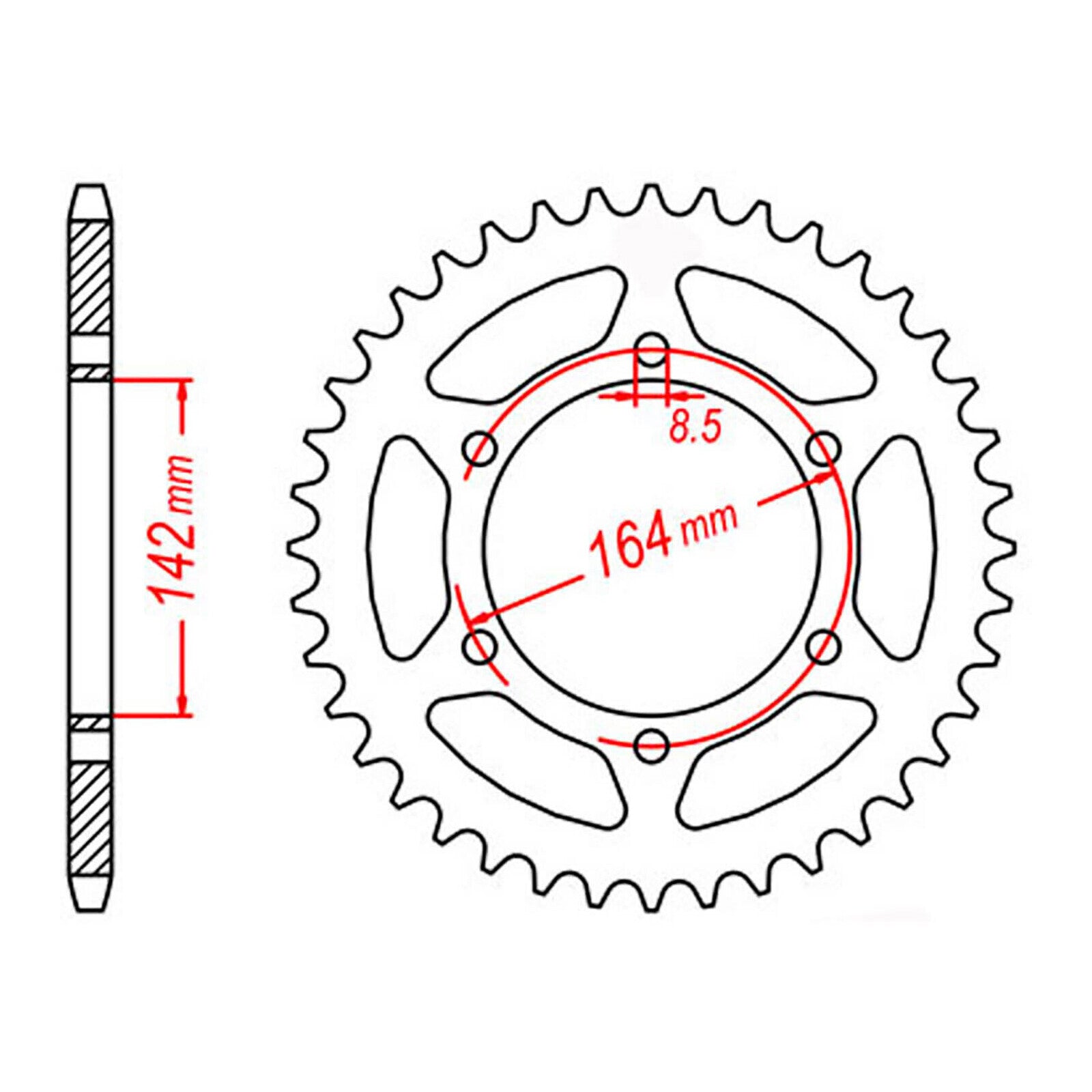XAM Sprocket Kit HYOSUNG GT250R X-Ring 14/46