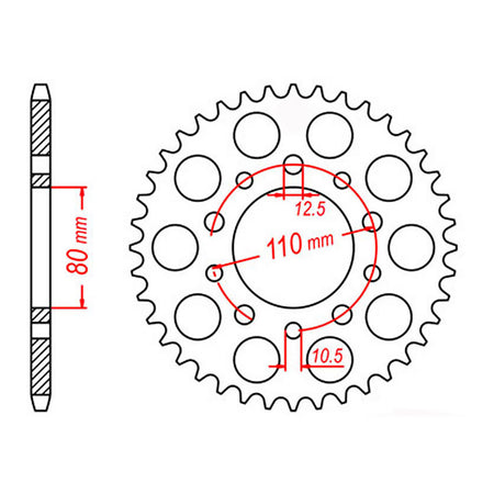 XAM Sprocket Kit Triumph Trophy 900 '99 X-Ring 17/44