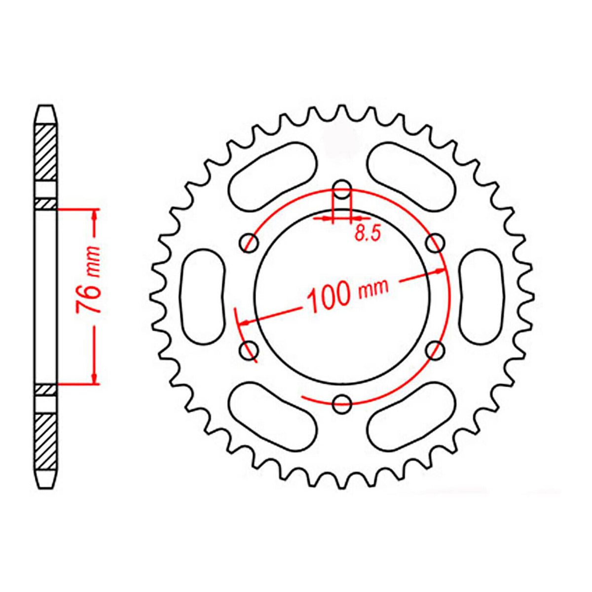 XAM Sprocket Kit Yamaha YZF-R125 O-Ring 14/48