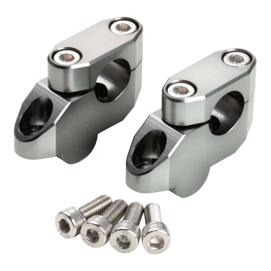 Zeta Handlebar Rise Kit 20mm Offset / 26mm Height - 22.2mm Bar - Titanium