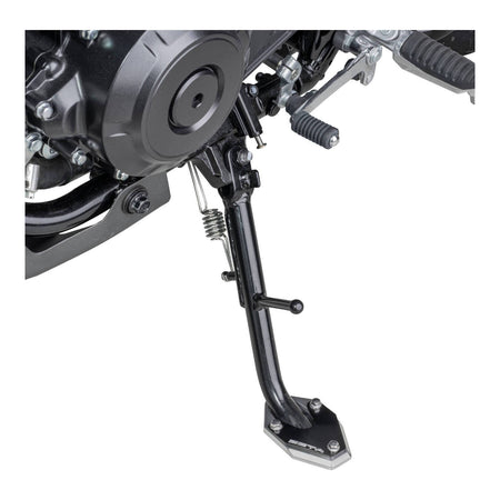 Zeta Side Stand Extender - Black / Silver - Suzuki V-Strom 250 ('17-) / V-Strom