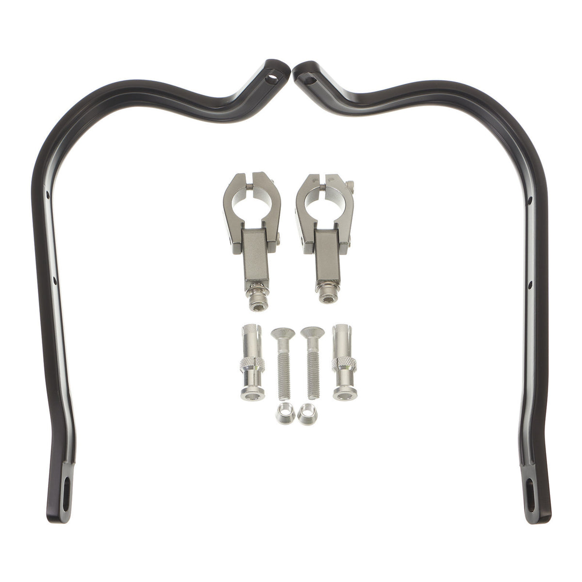 Zeta Armour Handguards Bent for 28.6mm Handlebars - Black