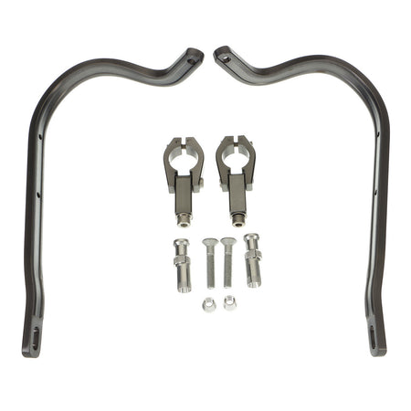 Zeta Armour Handguards Bent for 28.6mm Handlebars - Titanium