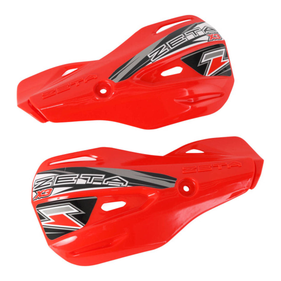 Zeta Impact X3 Handguard Replacement Plastics - Red